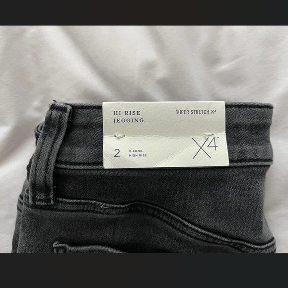American Eagle Super Stretch X4 High-Rise Jegging - BLACK MAGIC / US 2 / 2X-Long - Picture 6 of 6